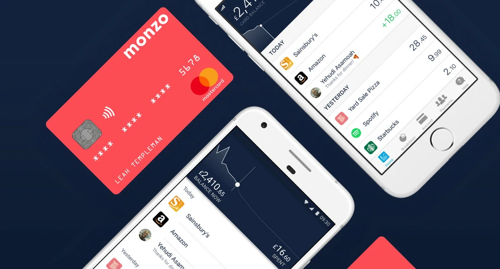 Monzo travel card visual used for travel banking review
