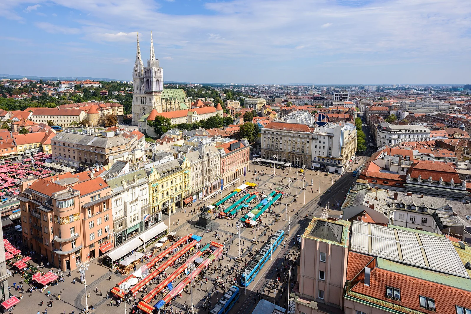Zagreb city view