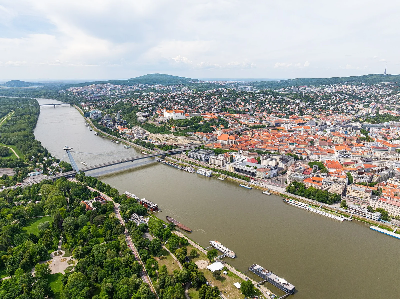 Bratislava city view
