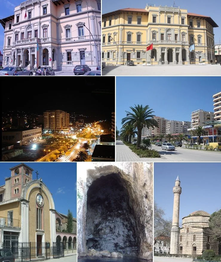 Pamje e qytetit Vlorë