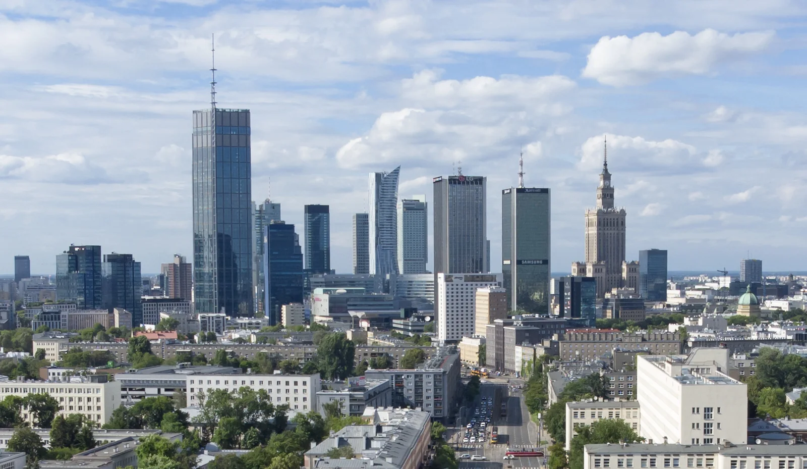 Вид города Варшава
