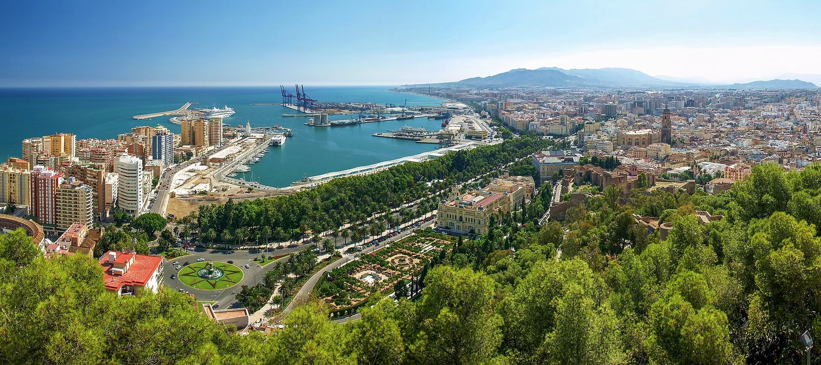 Vista de Málaga