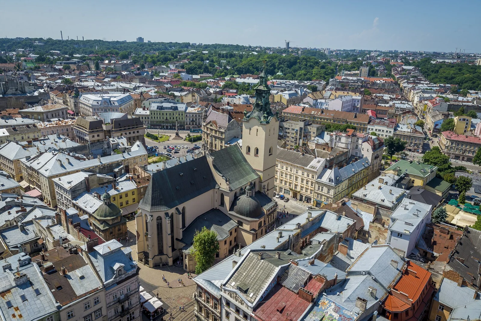 Вид города Львов